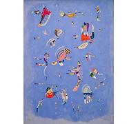 IPLUPJDY Quadri Stampe Quadri Moderni Vintage Quadri L'azzurro del cielo di Vasilij Kandinskij per la Decorazione Della Parete60x90cm