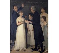 IPLUPJDY Quadri Stampe Quadro su Tela Poster su Tela Abbe Roch Ambroise Cucurron Sicard insegna bambini la lingua dei segni per Decorazioni per la Casa 60x90cm