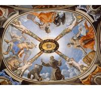 IPLUPJDY Quadri Stampe Quadro su Tela Poster su Tela Ceiling of the Chapel of Eleonora of Toledo by Agnolo Bronzino per Decorazioni per la Casa 60x90cm