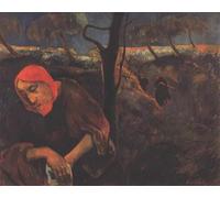IPLUPJDY Quadri Stampe Quadro su Tela Poster su Tela Cristo sul Monte degli Ulivi di Paul Gauguin per Decorazioni per la Casa 60x90cm
