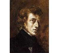 IPLUPJDY Quadri Stampe Quadro su Tela Poster su Tela Frederic Chopin di Ferdinandeugene Delacroix per Decorazioni per la Casa 60x90cm