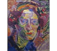 IPLUPJDY Quadri Stampe Quadro su Tela Poster su Tela Futurismo Ritratto di donna o Ritratto della contessa Casanova Dipinto di Umberto Boccioni per Decorazioni per la Casa 60x90cm