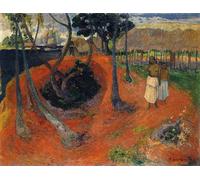 IPLUPJDY Quadri Stampe Quadro su Tela Poster su Tela Idillio a Tahiti Idillio a Tahiti di Paul Gauguin per Decorazioni per la Casa 60x90cm