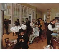 IPLUPJDY Quadri Stampe Quadro su Tela Poster su Tela il Bureau of Cotton di New Orleans di Edgar Degas per Decorazioni per la Casa 60x90cm