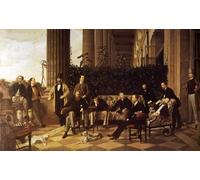 IPLUPJDY Quadri Stampe Quadro su Tela Poster su Tela il Circolo della Rue Royale di Jacques per Decorazioni per la Casa 60x90cm