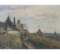 IPLUPJDY Quadri Stampe Quadro su Tela Poster su Tela il Palazzo di Giustizia Pontoise di Camille Jacob Pissarro per Decorazioni per la Casa 60x90cm
