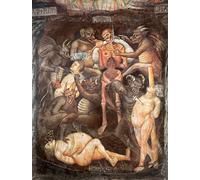 IPLUPJDY Quadri Stampe Quadro su Tela Poster su Tela Inferno Particolare Avarizia di Taddeo Di Bartolo per Decorazioni per la Casa 60x90cm