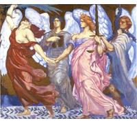 IPLUPJDY Quadri Stampe Quadro su Tela Poster su Tela La vittoria del diritto e della giustizia di Jean Delville per Decorazioni per la Casa 60x90cm
