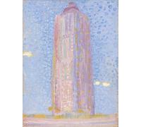 IPLUPJDY Quadri Stampe Quadro su Tela Poster su Tela Leuchtturm nella Cappella Ovest di Piet Mondrian per Decorazioni per la Casa 60x90cm