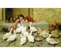 IPLUPJDY Quadri Stampe Quadro su Tela Poster su Tela l'ultimo cucchiaio di Briton Riviere per Decorazioni per la Casa 60x90cm