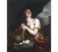 IPLUPJDY Quadri Stampe Quadro su Tela Poster su Tela Maddalena penitente diVan Dyck per Decorazioni per la Casa 60x90cm