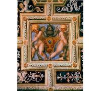 IPLUPJDY Quadri Stampe Quadro su Tela Poster su Tela Putti e Stemma di Papa Leone X Affresco di Jacopo Pontormo per Decorazioni per la Casa 60x90cm