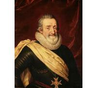 IPLUPJDY Quadri Stampe Quadro su Tela Poster su Tela Ritratto di Enrico IV Re di Francia di Pourbus il Giovane per Decorazioni per la Casa 60x90cm