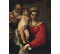 IPLUPJDY Quadri Stampe Quadro su Tela Poster su Tela Sacra Famiglia o Lady della Cherriesa di Annibale Carracci per Decorazioni per la Casa 60x90cm