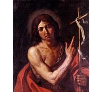 IPLUPJDY Quadri Stampe Quadro su Tela Poster su Tela San Govannis Battista del Guercino per Decorazioni per la Casa 60x90cm