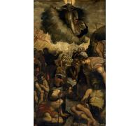IPLUPJDY Quadri Stampe Quadro su Tela Poster su Tela Sant'Agostino che risana gli storpi di Domenico Robusti Tintoretto per Decorazioni per la Casa 60x90cm