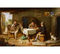 IPLUPJDY Quadri Stampe Quadro su Tela Poster su Tela un asino di Charles Hunt per Decorazioni per la Casa 60x90cm