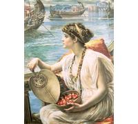 IPLUPJDY Quadri Stampe Quadro su Tela Poster su Tela una regata romana di Edward Poynter per Decorazioni per la Casa 60x90cm