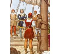 IPLUPJDY Quadri Stampe Quadro su Tela Poster su Tela Vasco De Gama Whipping a Traitor by Tancredi Scarpelli per Decorazioni per la Casa 60x90cm