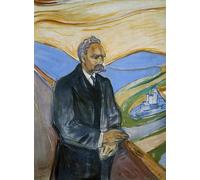 IPLUPJDY Stampa Artistica Vintage Tela Immaginie Stampe da Parete Friedrich Nietzsche di Edvard Munch per L'arredamento Della Camera da Letto 60x90cm