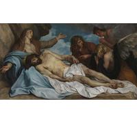 IPLUPJDY Stampa Artistica Vintage Tela Immaginie Stampe da Parete il Compianto sul Cristo morto diVan Dyck per L'arredamento Della Camera da Letto 60x90cm