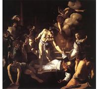 IPLUPJDY Stampa Artistica Vintage Tela Immaginie Stampe da Parete il Martirio di San Matteo del Caravaggio per L'arredamento Della Camera da Letto 60x90cm