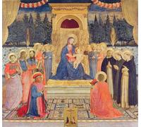 IPLUPJDY Stampa Artistica Vintage Tela Immaginie Stampe da Parete la Pala di San Marco del Beato Angelico per L'arredamento Della Camera da Letto 60x90cm