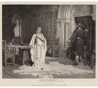 IPLUPJDY Stampa Artistica Vintage Tela Immaginie Stampe da Parete Lady Godiva di Edmund Blair Leighton per L'arredamento Della Camera da Letto 60x90cm