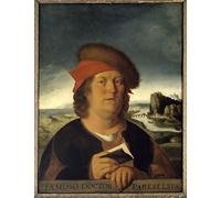 IPLUPJDY Stampa Artistica Vintage Tela Immaginie Stampe da Parete Presume Ritratto del Dottor Paracelso di Quentin Massys o Metsys per L'arredamento Della Camera da Letto 60x90cm