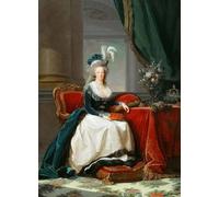 IPLUPJDY Stampa Artistica Vintage Tela Immaginie Stampe da Parete Ritratto della regina Maria Antonietta di Francia CA di Elisabeth Louise Vigee Lebrun per L'arredamento Della Camera da Letto 60x90cm