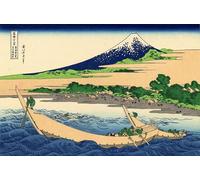 IPLUPJDY Stampa Artistica Vintage Tela Immaginie Stampe da Parete Riva di Tago Bay Ejiri At Tokaido di Katsushika Hokusai per L'arredamento Della Camera da Letto 60x90cm