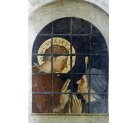 IPLUPJDY Stampa Artistica Vintage Tela Immaginie Stampe da Parete San Lorenzo converte il suo carceriere del Beato Angelico per L'arredamento Della Camera da Letto 60x90cm