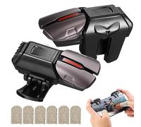 iplusmile 1 Paio pulsante ausiliario controller di sparare pulsante bersaglio smartphone cellulari accessori per giochi custodia per gioco mobile touchscreen cellulare presa treppiedi PC