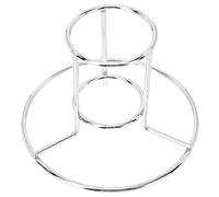 iplusmile 1 Pezzo Supporto per Pollo in Acciaio Resistente Struttura Stabile e Design Ergonomico per Barbecue All'aperto Facile da Pulire per Cottura Uniforme Residui