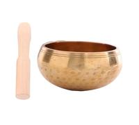 iplusmile 1 set Ciotole Cantanti Rame per Meditazione Inclusa Bacchetta Ciotola Tibetana per Yoga e Relax Facile da Trasportare Design e Lavorazione Fina