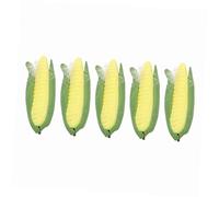iplusmile 1 Set Mini Mais Mini Alimenti Mini Verdure Per La Casa Delle Bambole Decorazione Di Mini Casa Mais Realistico Mini Roba Resina Di Mais in Miniatura Argilla 5 Pezzi