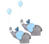 iplusmile 1 Set Miniature Elephant Figurines Resin Adorabili Topper Per Cupcake Decorazioni Per Compleanni E Matrimonio Per Festeggiare Speciali 2 Pezzi