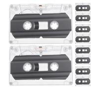 iplusmile 10 Cassette Audio Vuote da 30 Minuti, Nastri di Registrazione a Cassetta Vergini per Musica e Messaggi, Cassetta Vintage Compatta per Progetti Fai da Te e Regali Nostalgici