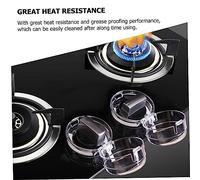 iplusmile 10 Copri Manopole Piano Cottura Gas Protezione per Cucina con Design Liscio e Arrotondato Accensione Accidentale per Compatibile Maggior Parte dei Comandi Gas