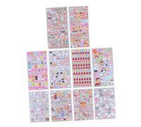iplusmile 10 Fogli Adesivi Cartoon da Stickers Autoadesivi Varie Forme per Scrapbooking Decorazione Casa e Album Adesivi Morbidi Animali e Lettere Colorate