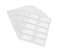 iplusmile 10 fogli Etichette Adesive Alimentari Resistenti all'Acqua e all'Olio per Bottiglie e Contenitori Note Scrivibili a Mano Pratiche per Data e Gestione per Cucina e Conservazione