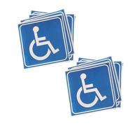 iplusmile 10 pezzi Adesivi Disabili per Bagni Confezione per Accessibilità Impermeabili e Antigraffio per Xin Blu per e Segnalazione