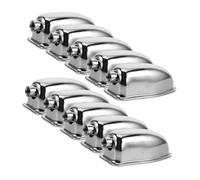 iplusmile 10 pezzi Aletta Rullante in Metallo Argento per Tom e Rullante Accessori Percussione Supporto Regolabile e Resistente Facile da Installare e Rimuovere Compatibile con Vari Modelli