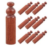 iplusmile 10 Pezzi Balustre in Legno Grezzo per Ringhiere e Vetrine, Stile | Pezzo Dipingibile, per Rinnovamento Mobili e Progetti in Laboratorio, Finitura Beige, Uso Decorativo