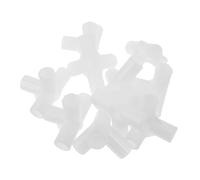 iplusmile 10 Pezzi Connettore a Quattro Vie per Armadio e Scarpiere in Plastica Bianca, Supporto Robusto Installazione Facile, Adatto per Appartamenti e Aree di Stoccaggio Domestico,