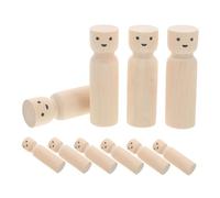iplusmile 10 Pezzi Corpi Marionette Naturali per Pittura Decorazione per Casa e Attività Fai da Te per e Regali Creativi