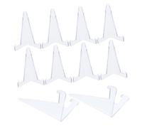 iplusmile 10 Pezzi Espositore per Carte da Gioco in Plastica Trasparente Supporto per Foto Piatti e Opere d'Arte Adatto per Ufficio Mostre e Raccolte