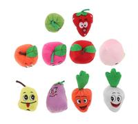 iplusmile 10 pezzi Marionette Dita Frutta Cartoon Morbide per Giocattoli Interattivi Educativi per Racconti e Sviluppo Linguistico Ragazzo Ragazza e Piccoli