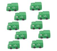 iplusmile 10 Pezzi Micro Garbage Truck Miniatures For DIY Micro Landscape Tiny Detailed Toy Vehicles For Dollhouse Office Party Decorations