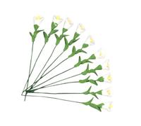 iplusmile 10 Pezzi Mini Calla Lily in Resina e Ferro per Decorazione Casa, Effetto Decorativo, Dimensioni Compatte per Mini Casa e Accessori Domestici
